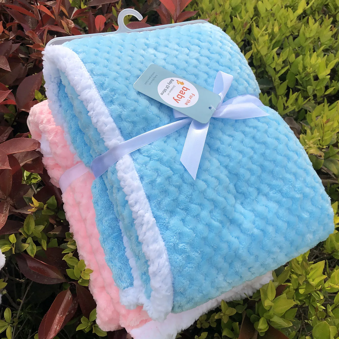 Newborn Autumn and Winter Thick Warm Swaddle baby swaddle blanket soft newborn blanket 2 layer coral fleece blankets  for baby