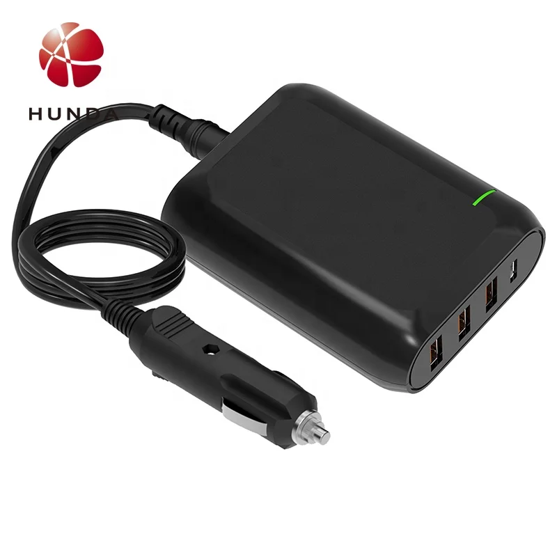 High Output 120W USB-C PD QC3.0 100W Fast USB Charger with Quick Charge 3.0 for Smart Phone and Tablet FOR CAR