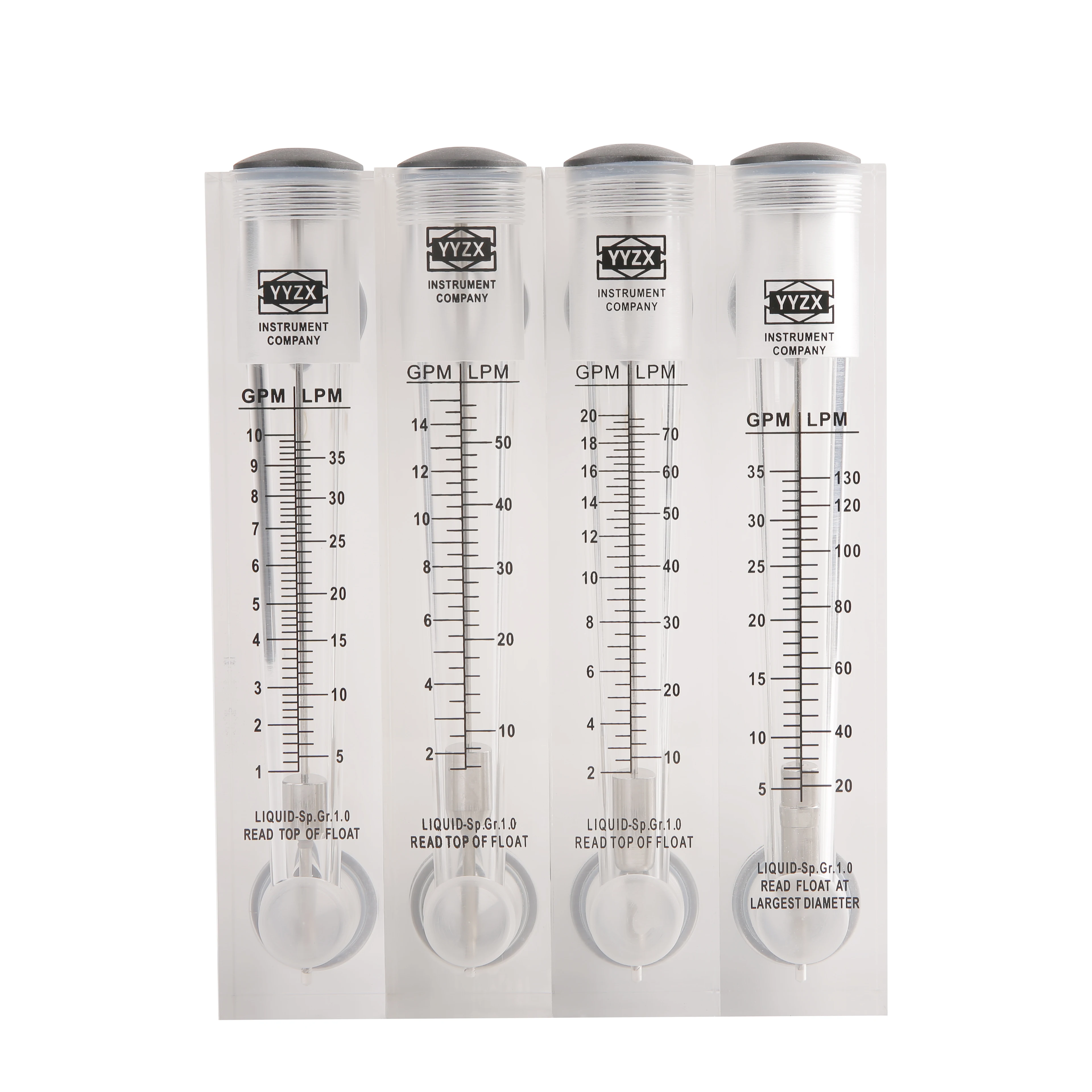 1\/4 1\/8 inch LZM Series Acrylic Panel water air flowmeter