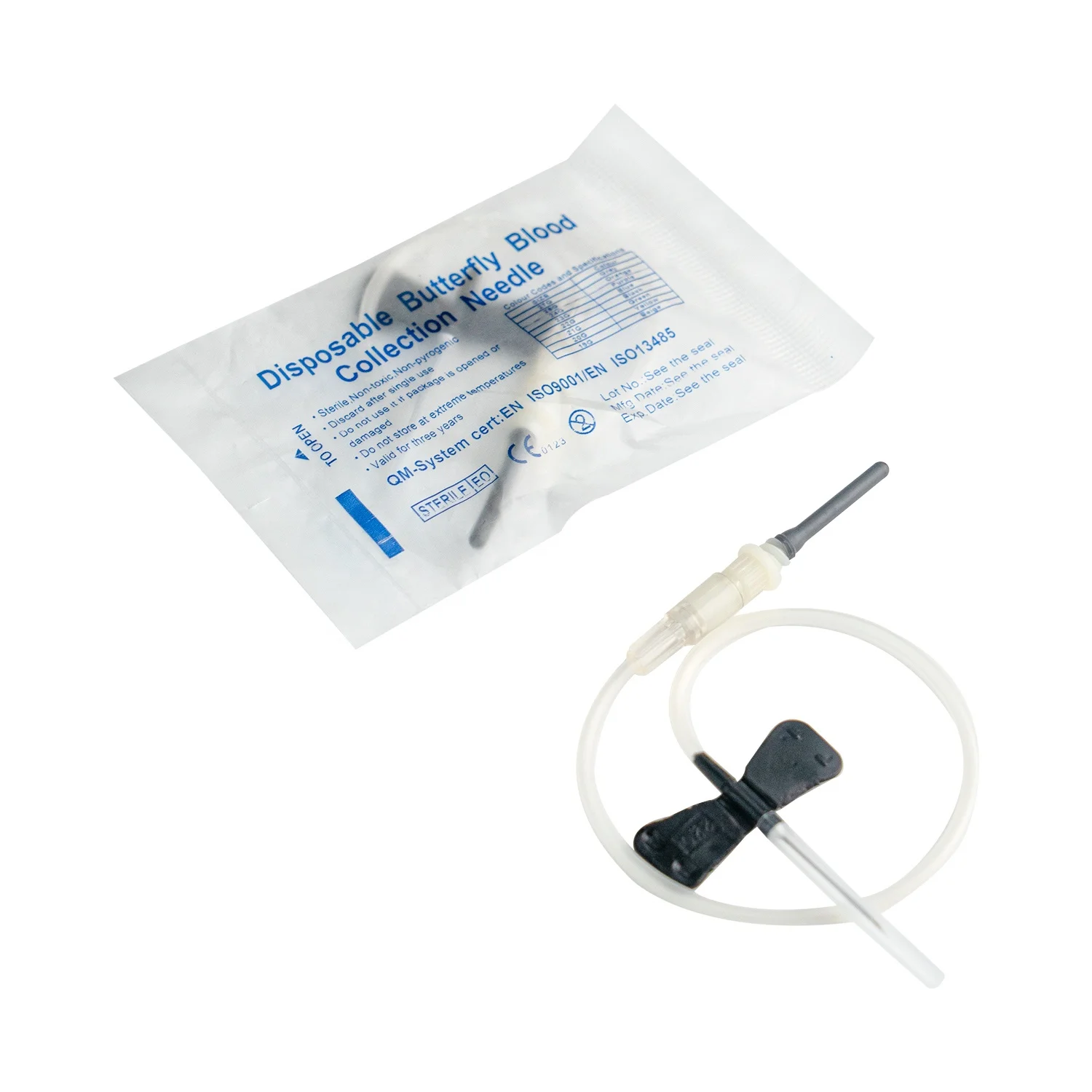Medical Disposable Scalp Vein Set 21g 23g Butterfly Needle With Luer Adapter