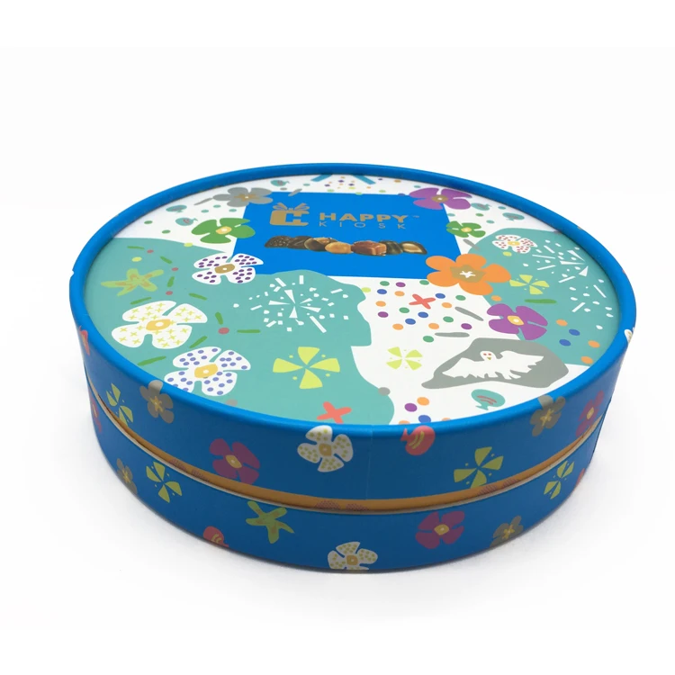Factory Wholesale Empty Round Chocolate Gift Packaging Box Food Safe Cylinder Eco Paperboard Tube Candy Box with Custom Printing