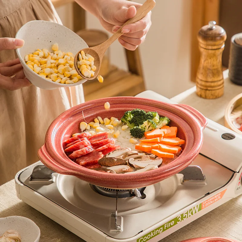 Hat Sale High Temperature Resistant Household Open Flame Pregnant Woman Baby Stew Pot Soup Porridge Casserole Clay Casserole