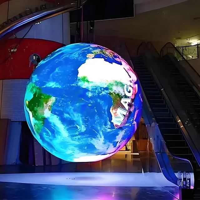 ODM Decorative Indoor P2.5mm Indoor LED Sphere Screen 2.5 Meter Diameter P2 Spherical Display LED Video Screen Ball LED Screen