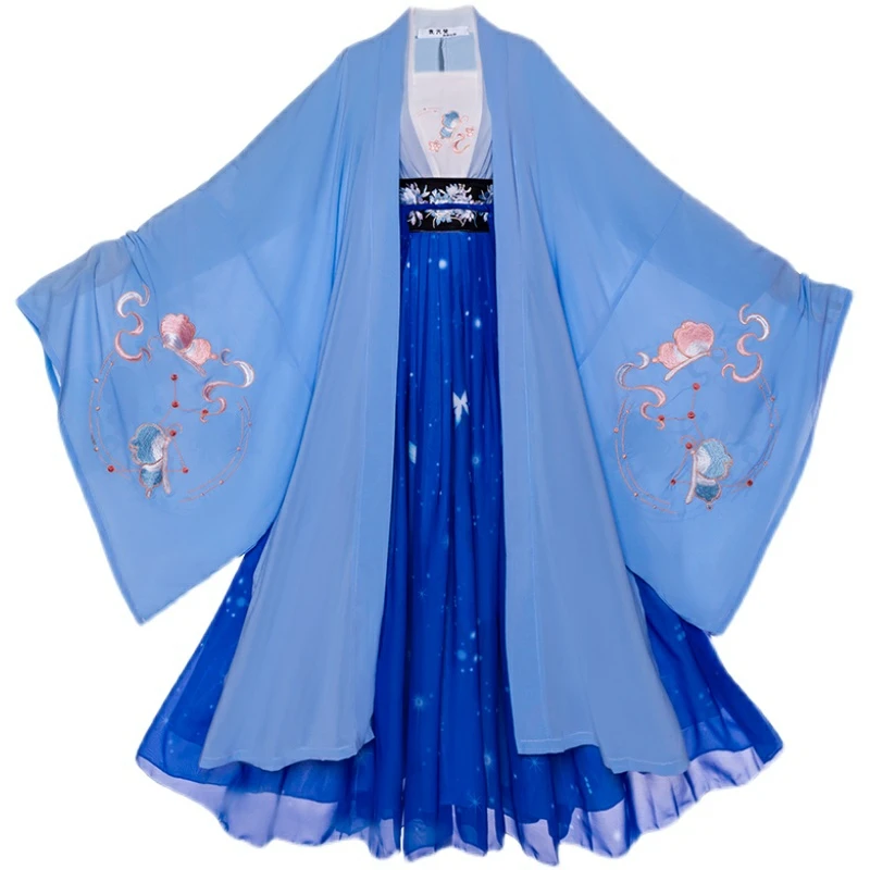 Chinese traditional costume hanfu Costume of ancient TV series Art photography Stage show Fairy clothing