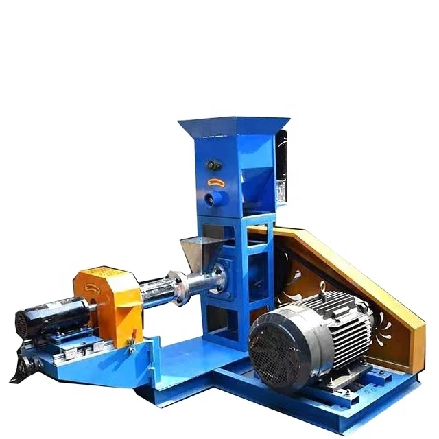 High Quality 40-120 Screw Diameter Fish Feed Production floating fish feed mill making machine