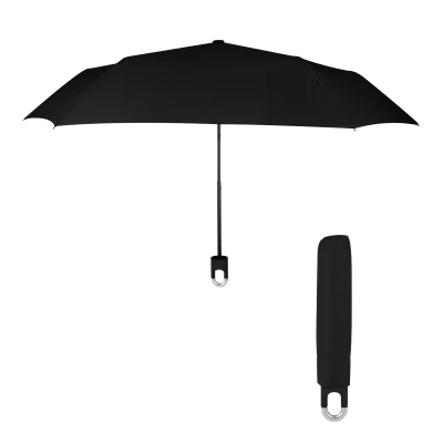 new product easy carry unique folding umbrella with hook loop lock handle