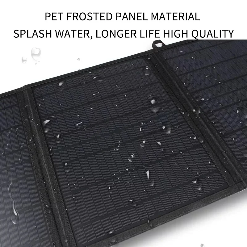 High Efficiency Monocrystalline Solar Cell Mini Portable 50W 100W Foldable Solar Panel Kit for Hiking Camping Battery Charger