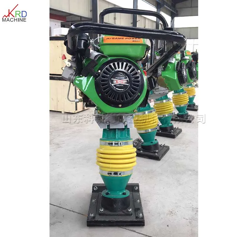 Hand Held Foundation Yard Rammer Horse pavement tamper Hand-held petrol impact tamper  Small asphalt gravel fire rammer