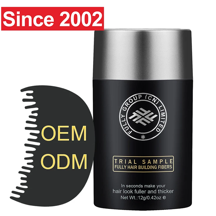 FULLY Factory Provide Highend Private Labels Natural Hair Loss Concealer Powder Hair Building Fibers