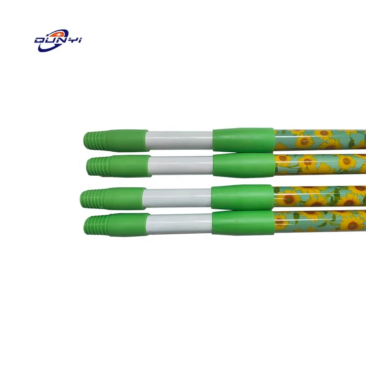 Household Usage Extendable Broomstick Telescoping Stainless Steel Broom Stick Mop Poles Telescopic Pipe broom Handle