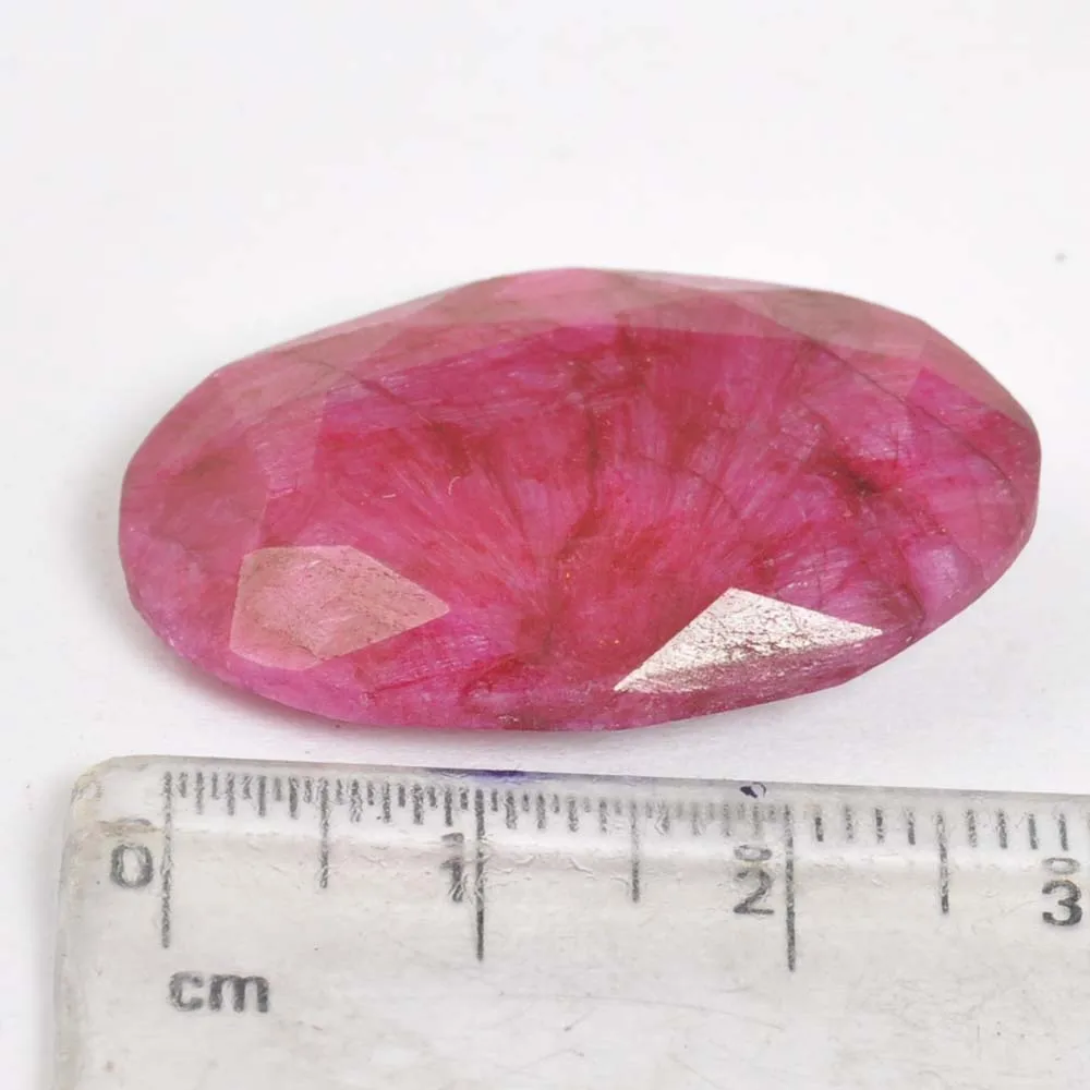 Direct Wholesale Quality Natural Ruby Oval Shape Semi Precious Cabochon Loose Gemstone
