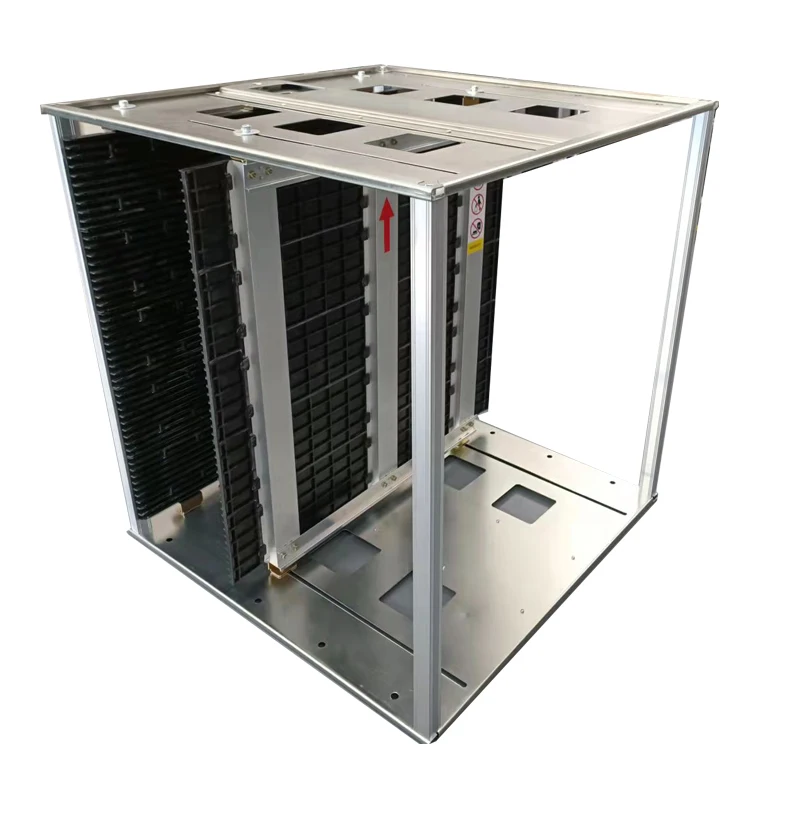 withstand oven high temperature 200 C  size 535 x 530 x 570 mm  esd pcb magazine rack for pcb smt line