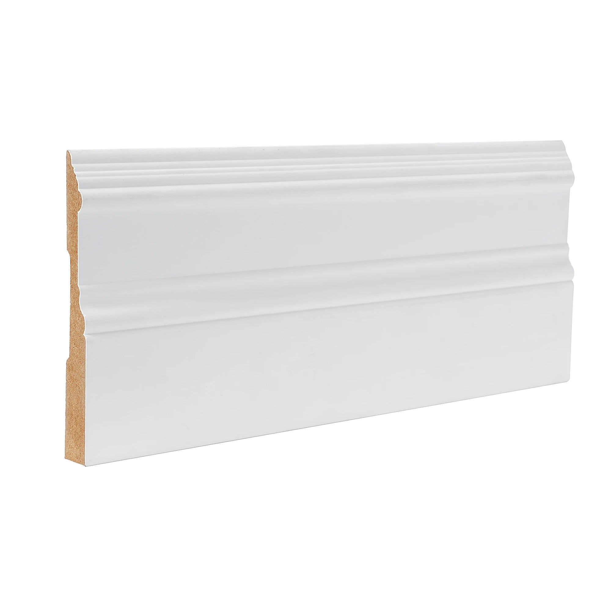 MDF White Primed Baseboard Waterproof Mouldings Interior Decoration Mouldings Skirting Base Board