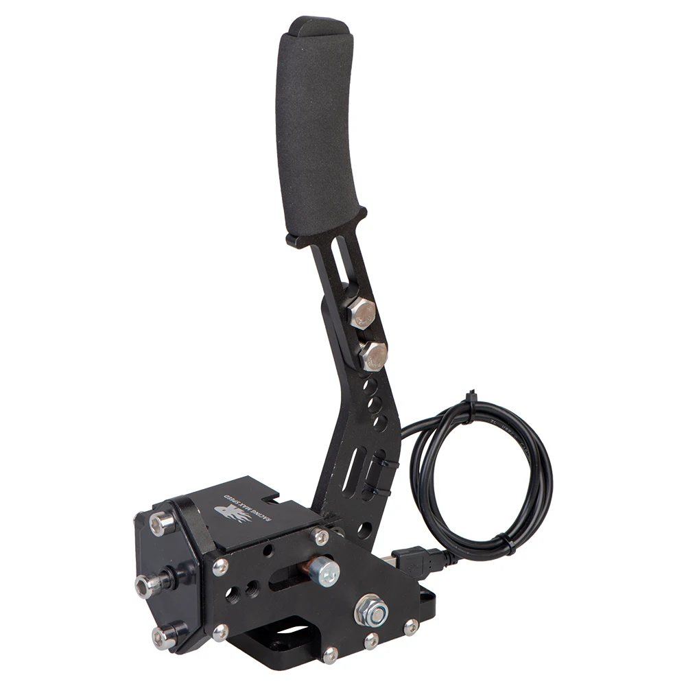 Aluminum USB Handbrake for SIM Racing Games Logitech g25/g27/g29 T500 FANATEC DIRT RALLY with Fixed Plate and Clamp