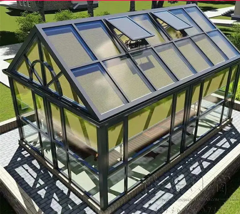 
Customized winter garden free standing four season sunroom sunroom glass garden house 
