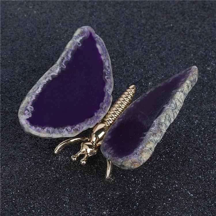 Wholesale  Natural Healing Crystals gemstone Stone Colorful Agate Butterfly For Gifts Home Decoration