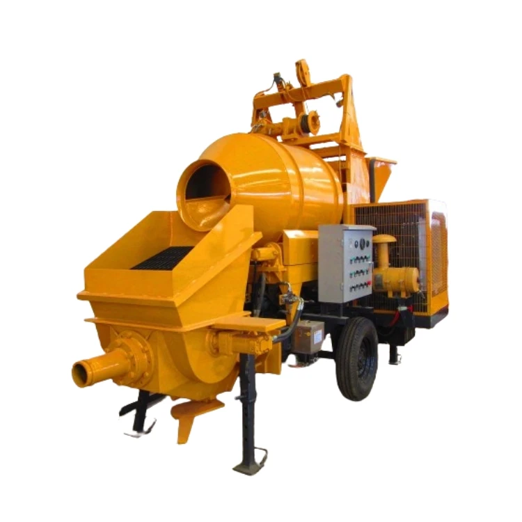 MINLE Factory 20M3/H Diesel Engine Concrete Trailer Pumps/Small Concrete Pump Mini Pumpcrete Machine
