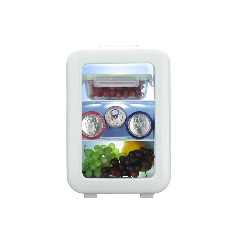 10L thermoelectric silent minibar small refrigerator Glass Door For skin care Storage Portable Mini Cosmetic Fridge