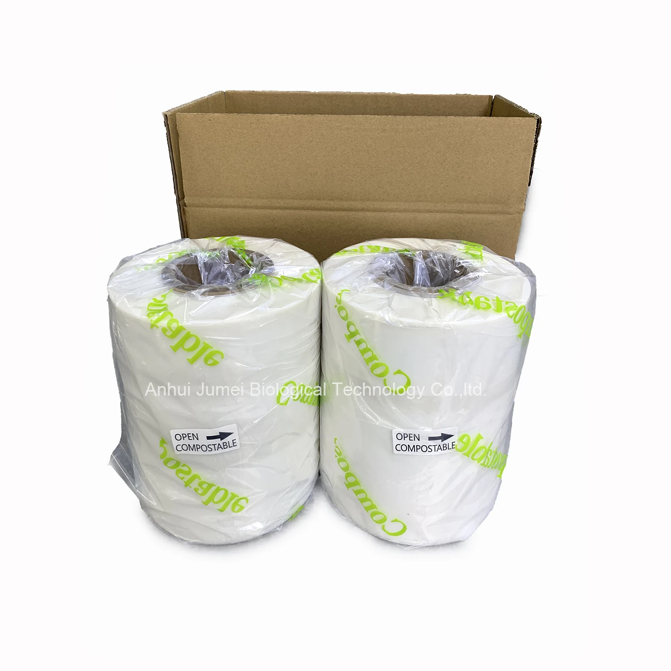 Compostable free sample PLA/PBAT stretch film wrapping film instead of PE