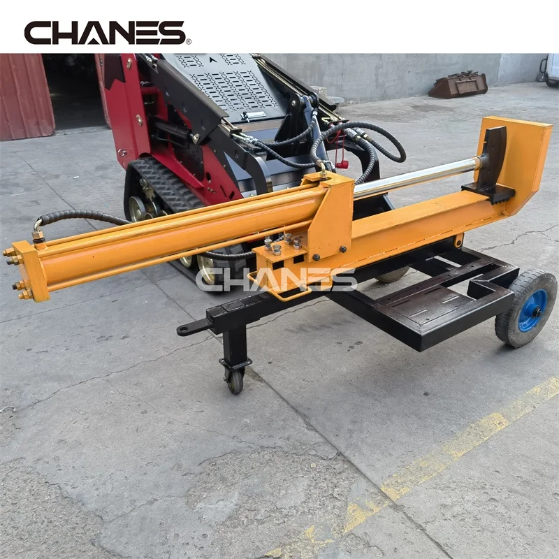 New China Brand High Quality Mini Diesel Skid diesel Loader with log cutter and splitter machine wood log cutter  machine