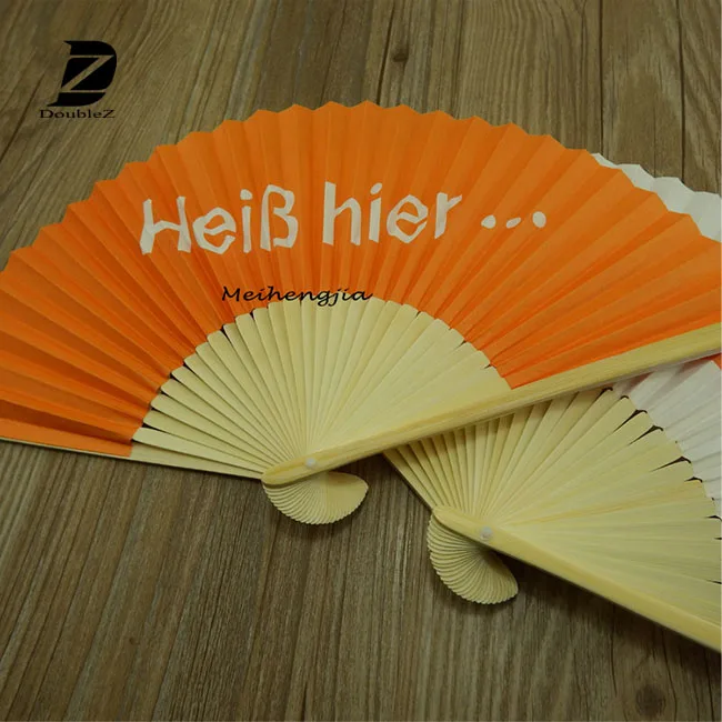 Японский стиль Индивидуальные печати складной Шелковый Вентилятор