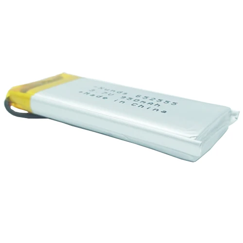 Rechargeable Battery 652555 3.7v 950 Mah Lithium Batteries Battery Silver Lithium Polymer 500 Times 18 G 12months,12 Months 0.5C