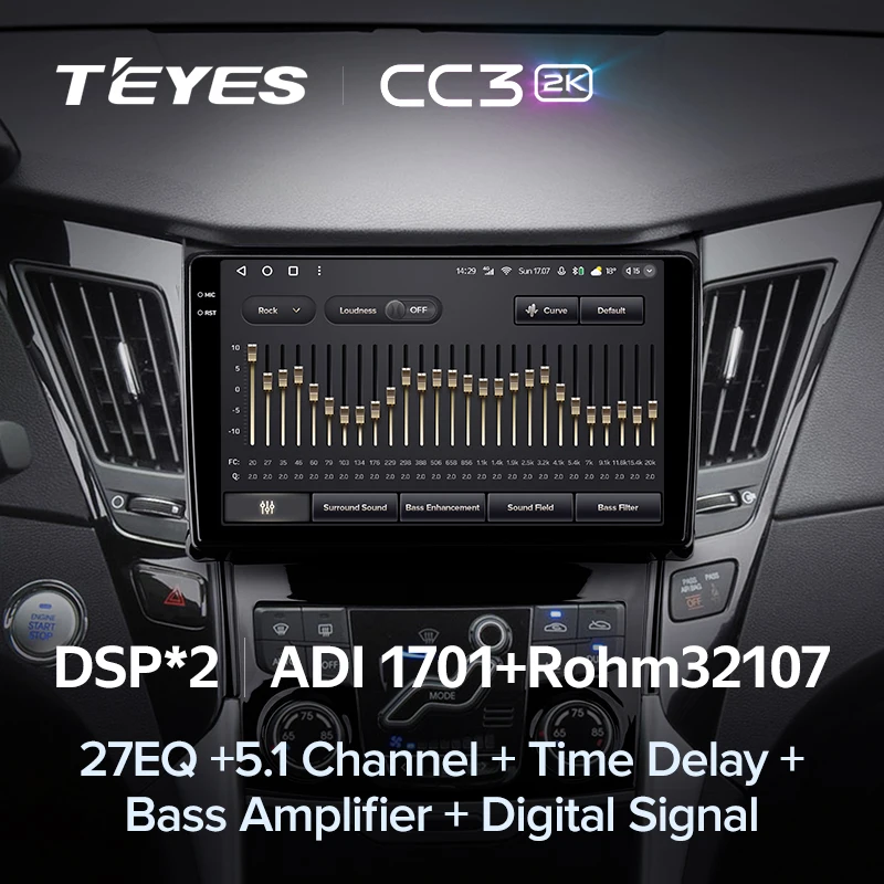 TEYES CC3 2K For Hyundai Sonata 6 YF 2009 - 2014 Car Radio Multimedia Video Player Navigation stereo GPS Android 10 No 2din 2 di