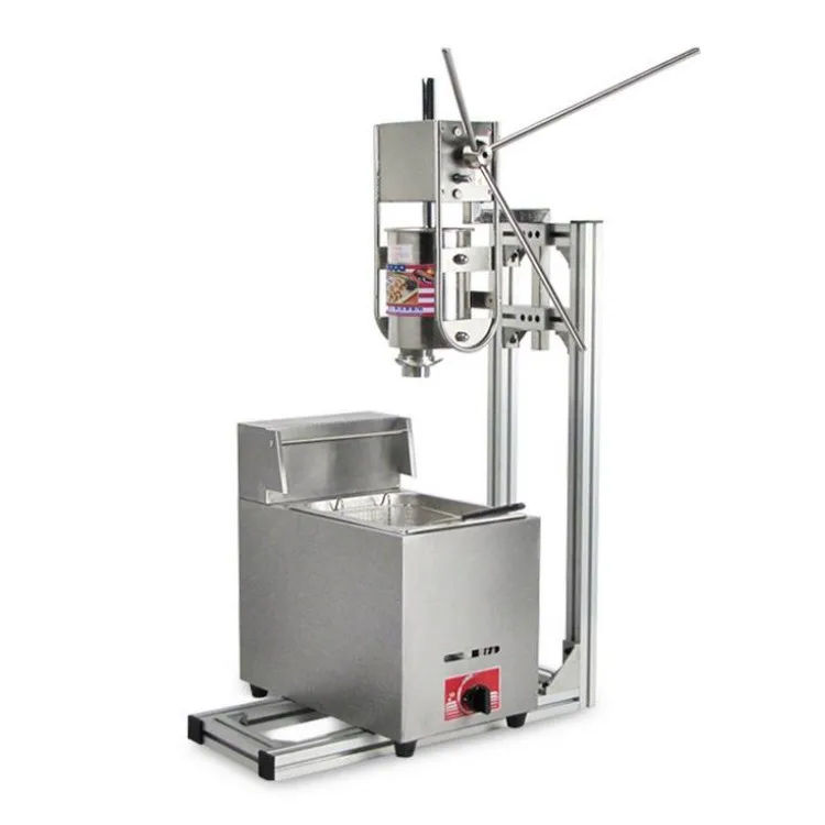 Compact structure and easy moving portable churros filling machine