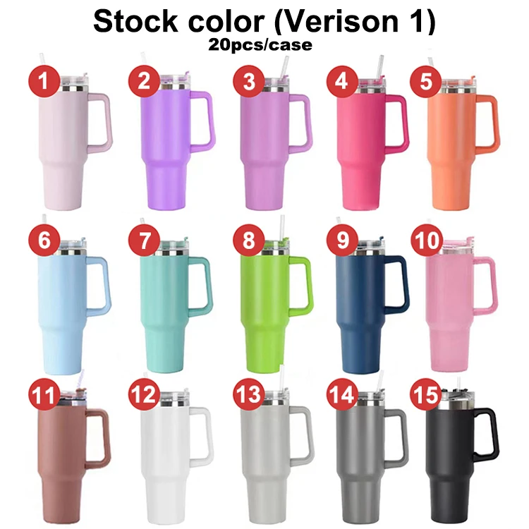 Topnovo ODM&OEM  Stainless Steel Adventure Quencher Shimmer Holographic Glitter Stanley 40oz tumbler