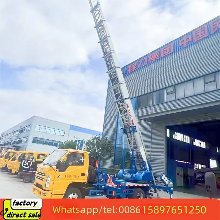 CLW Construction Lifting Machine Telescopic Boom Aerial Bucket truck ladder Elevator truck 45m 65m ladder Lift truck