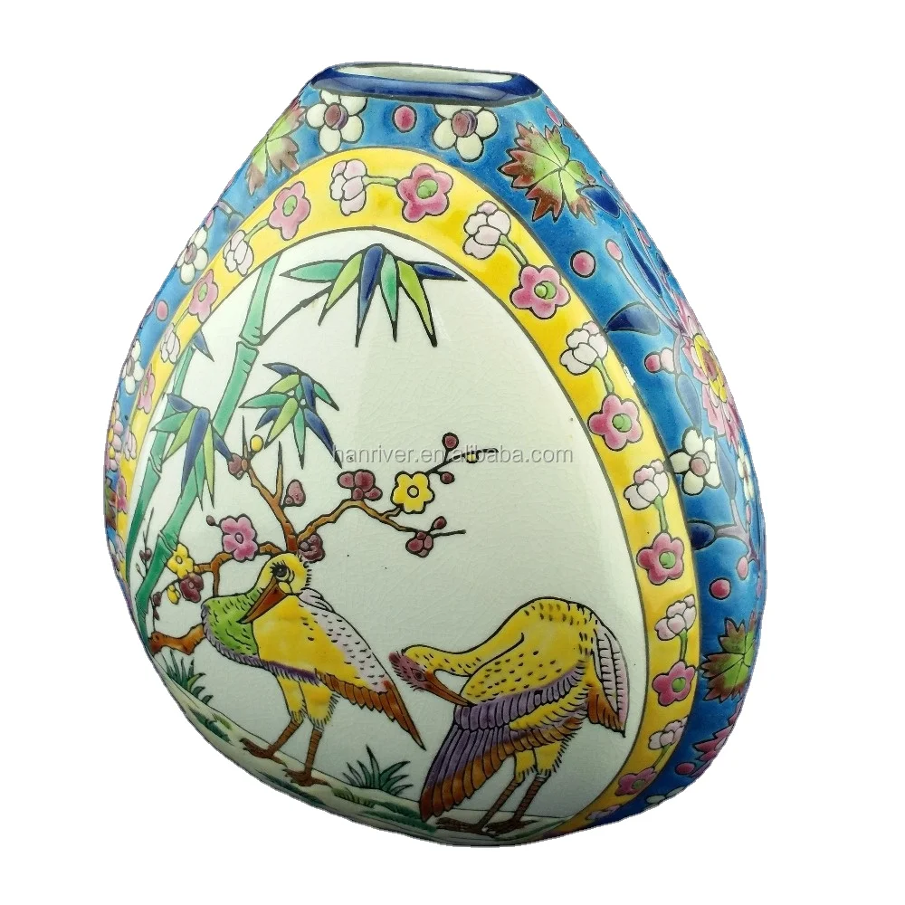 Factory Customized  antique ceramic flower vase for Home Accent Decor