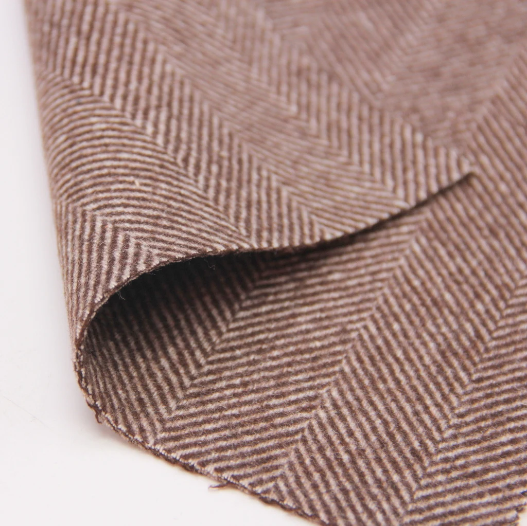2022 hot sale far infrared high-grade double-sided herringbone bamboo nylon wool blend fabric