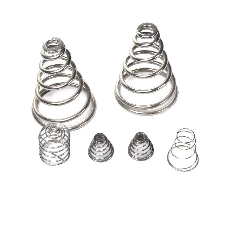 Hardware Machinery Stainless Steel 304 316 17-7PH 631 Thin Wire Coil Compression Conical Springs