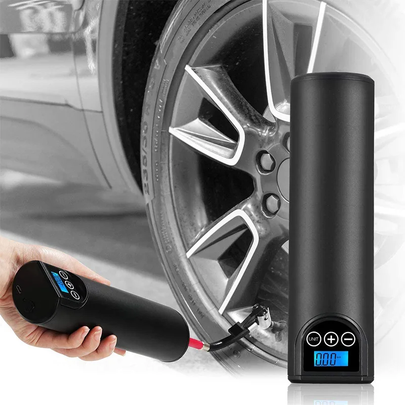 Handheld multifunctional electric air pump intelligence 150 psi flashlight ball mini portable car electric air pump bicycle