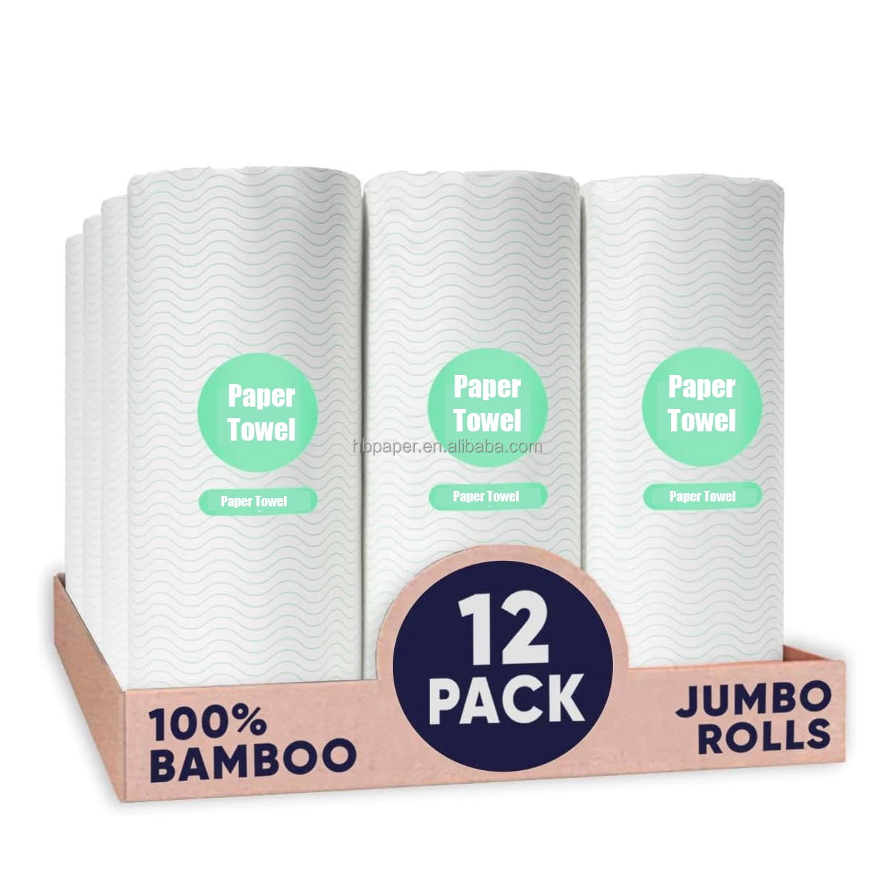 OEM Biodegradable Embossed Eco-Friendly Virgin Pulp Hand Paper Towel Kitchen Paper Rolls