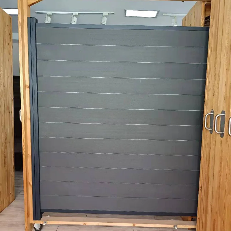 Euro style composite garden fence composite fence panels and posts wpc garden fence