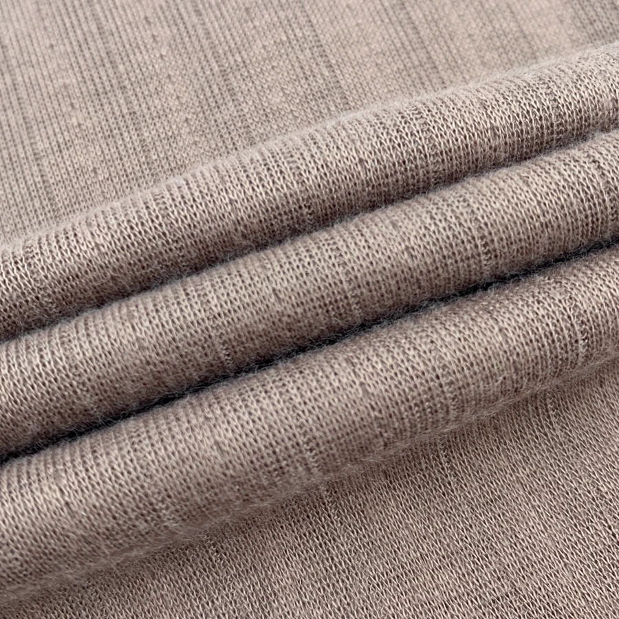 High quality ribbed 96/4 polyester spandex 200gsm knit 1*1 soft polyester rib fabric for loungewear tops
