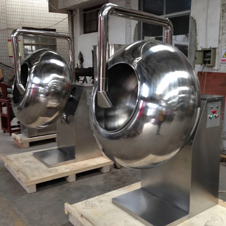 Good price Sugar coating machine / nus peanut candy chocolate coat machine with liquid spray system