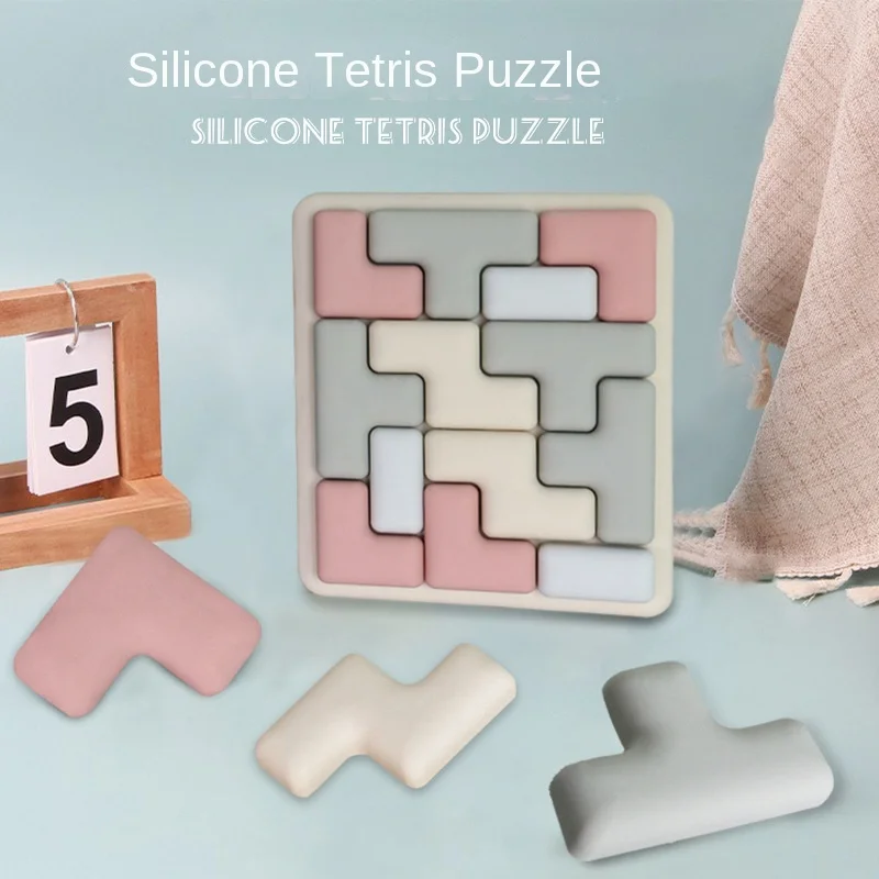 Baby Infant And Toddler Silicone Puzzle Cognitive Matching Games For Elderly Silicone Fidget Sensory Toys For Alzheimers