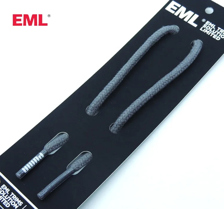 shoelaces custom hoodie cotton shoe laces custom drawstring length shoelaces for clothing pouches drawstring