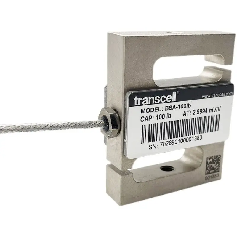 Transcell BSA Force Measuring Machine S-Type Dual-Use Pulling & Pressing Load Cells 100lb 250lb 25MT Force Sensor
