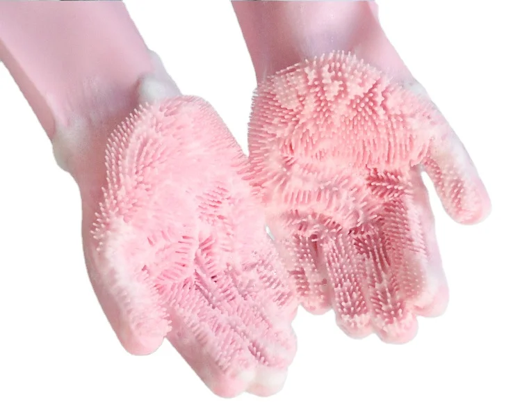 factory price silicone glove cleaning,silicon glove scrub dishes,dish cleaning silicone gloves (1600216145694)