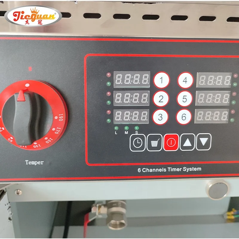 Vertical Electric commercial Deep Fryer with 6-Channel Timer CE  certificate