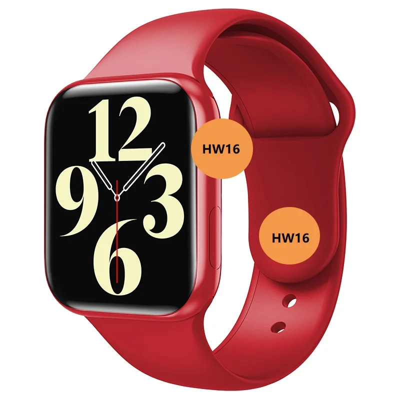 
2021 Dropshipping Arrival HW16 smart watch series 6 iwo 13 big black Android relojes inteligentes bt watch 6 HW 16 smartwatch 