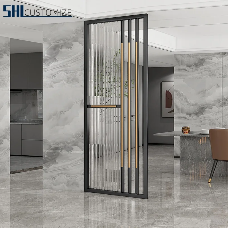 Customized Decor Screens Room Divider Laser Cut Partition Screen Metal New Year Contemporary Hanging glass partition decoration