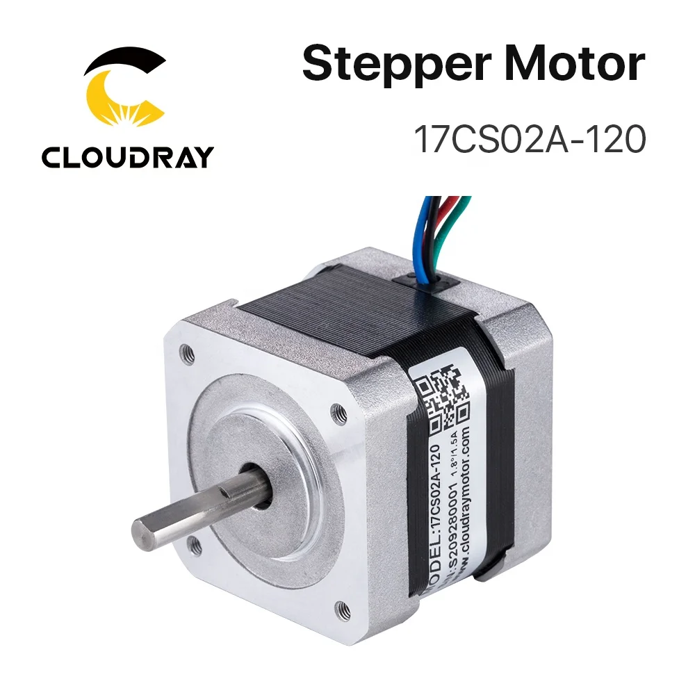 
Cloudray CM11 Nema 17 42mm 1.8 Degrees 1.2A 0.2N.m Hybrid Opened Loop Stepper Motor 17CS02A-120 