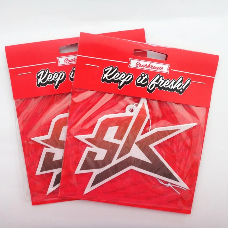 custom printing absorbent paper car air freshener and hanging perfume cards for promotion gifts