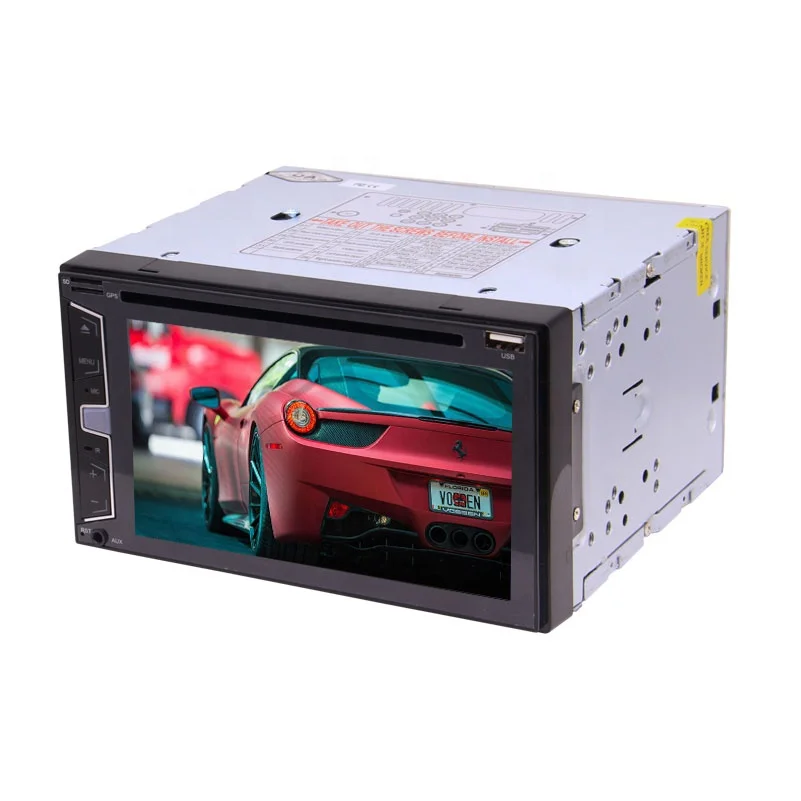  Заводская 6 2 дюймовая универсальная двойная Автомагнитола Din GPS стерео DVD-плеер с входом Aux/Cam