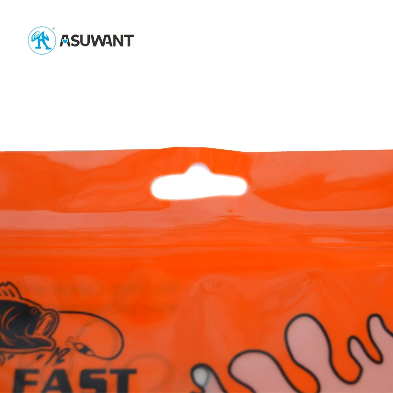 3 Side Sealed Hang Hole dry fish hook packaging packing Pouch Heat Seal Roll Plastic Fishing Bait Lure Bags