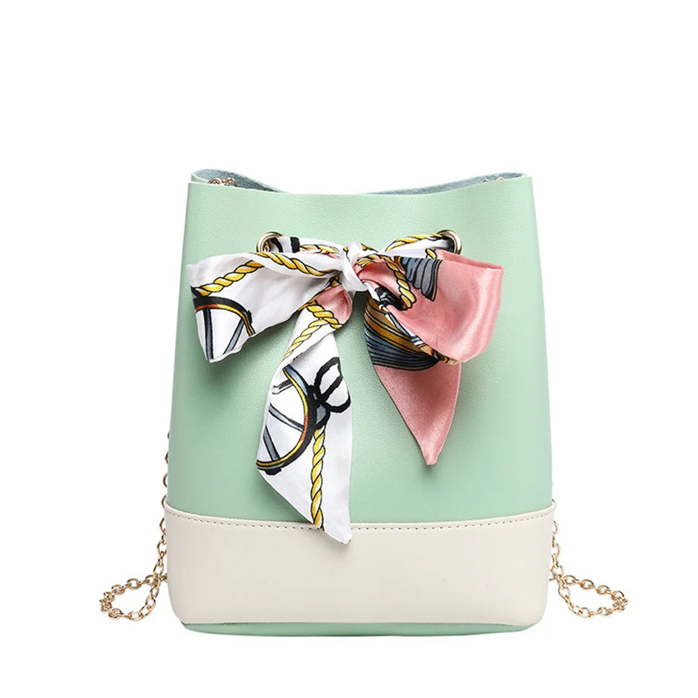 Amiqi Fashion large capacity bucket sling bag pu leather shoulder bag for girls ladies Small Square Bag Wholesale Women chain